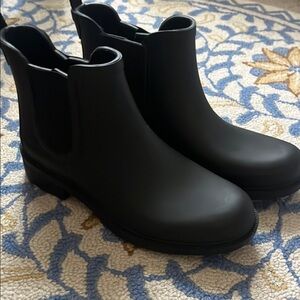 Black Women's Madewell Chelsea Rain Boots